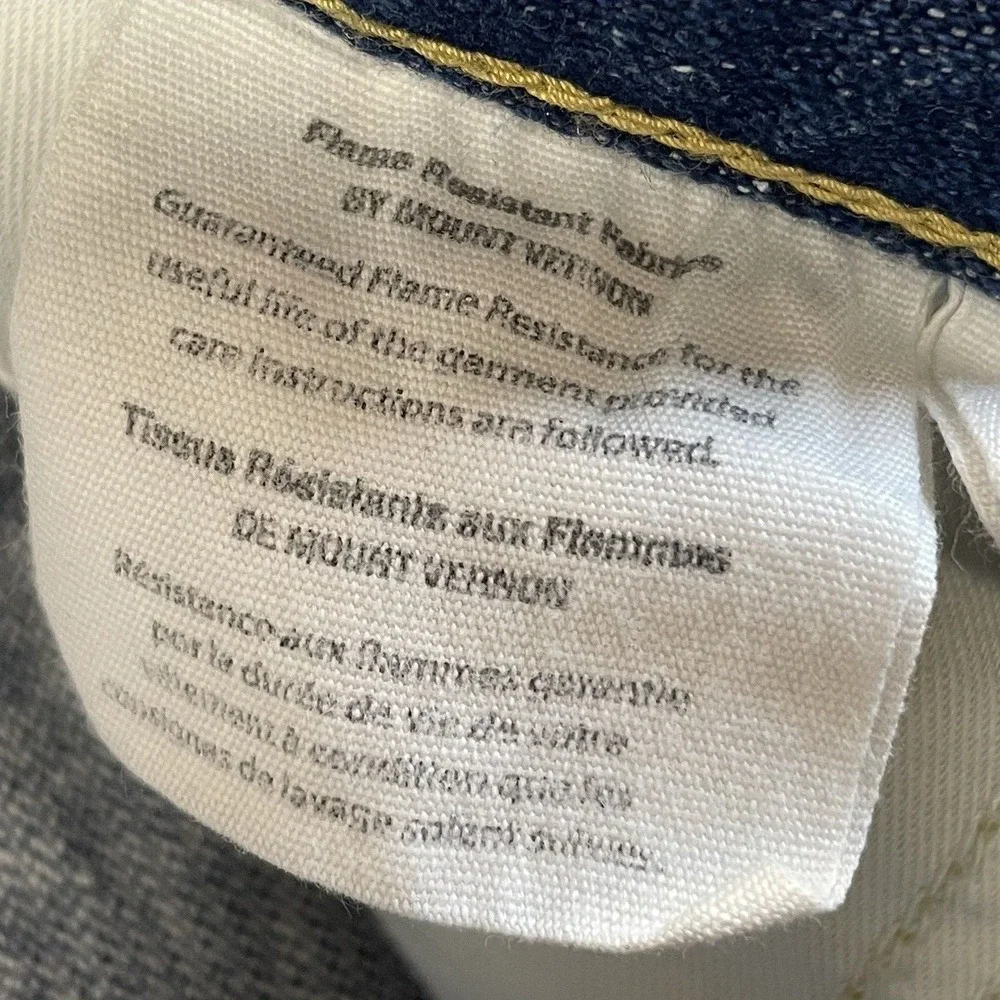 Carhartt FR Mens 38x30 Jeans Blue Denim Flame Resistant Straight Leg Relaxed Fit